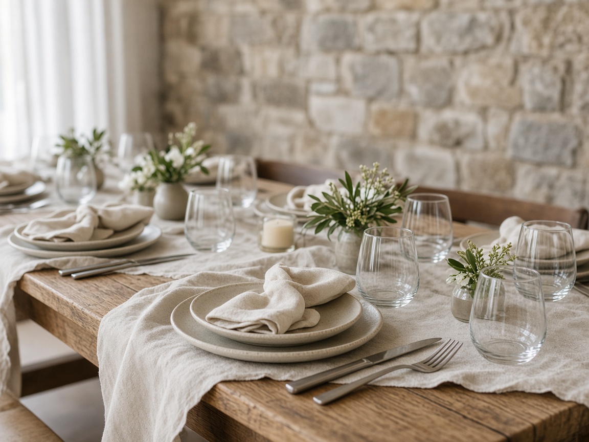 Eventraum mit gedeckter Tafel